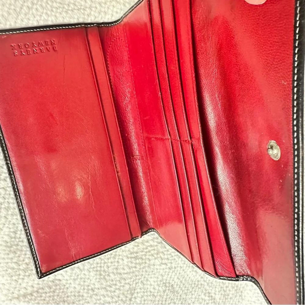 Barney's New‎ York black leather wallet